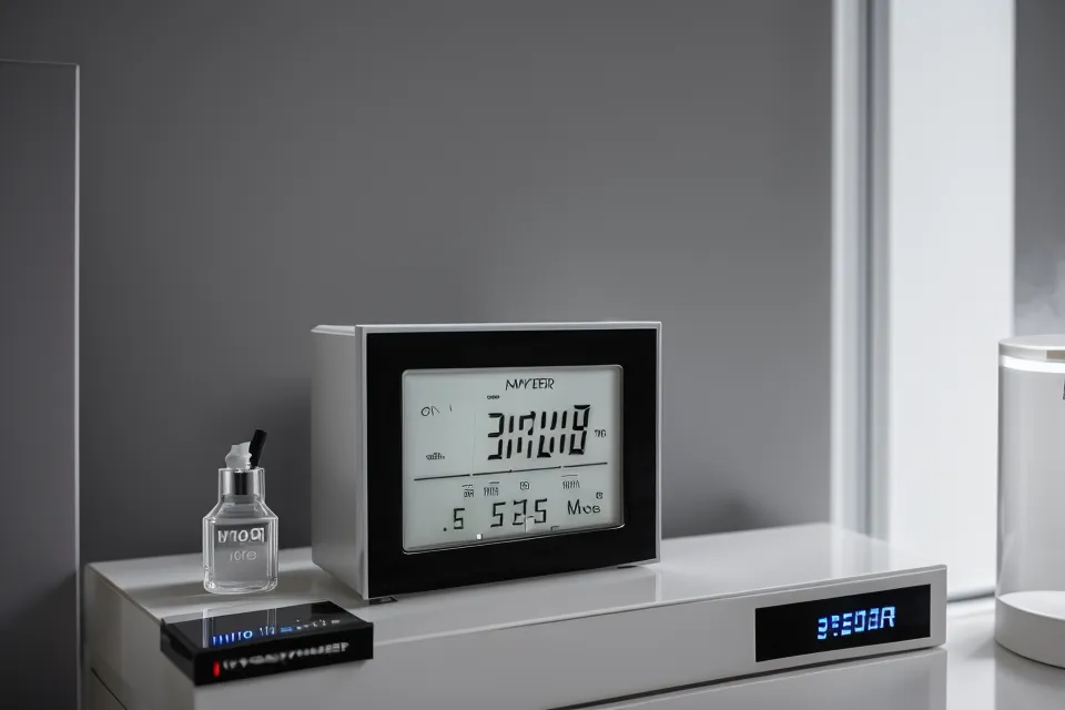 Higrómetro y humidificador en cabina de pestañas para control de adhesivo